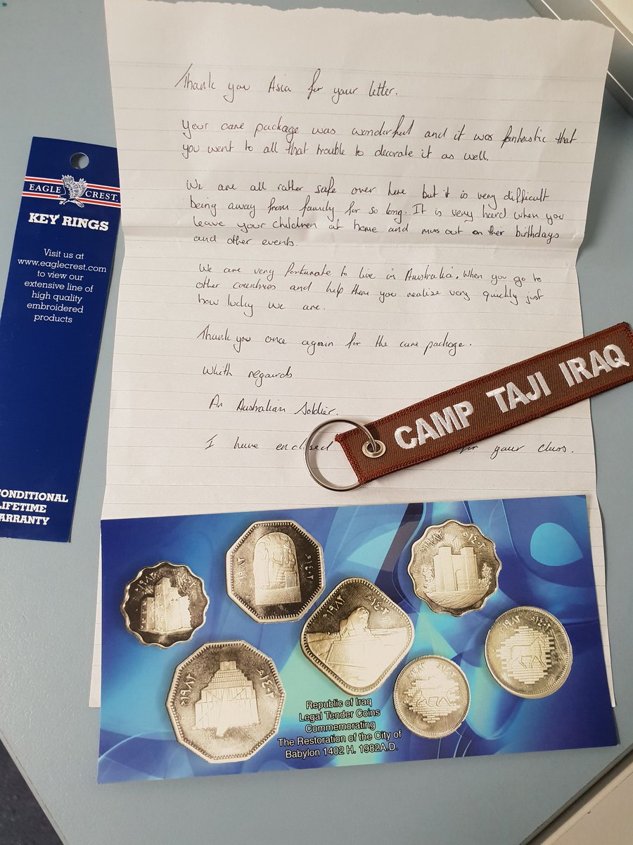 Mrs__Bonilla's tweet photo. What a lovely surprise for the last days of year 5. A very lucky student received a letter from a soilder in response to her care package that was sent for ANZAC day. #globalcitizen #empowered @BrookePisani1 @IngleburnPs https://t.co/uNMomXqbLo