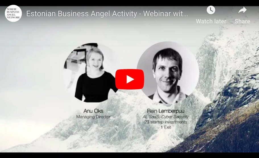 What's going on in the Estonian angel ecosystem? Check out our activity summary and #video about Estonian Business Angel Network with MD Anu Oks and angel&amp;chairman <a href="/RLemberpuu/">Rein Lemberpuu</a>. buff.ly/2BnNByG

#Estonia #BusinessAngel #NewNordicAngels #NordicAngelProgram