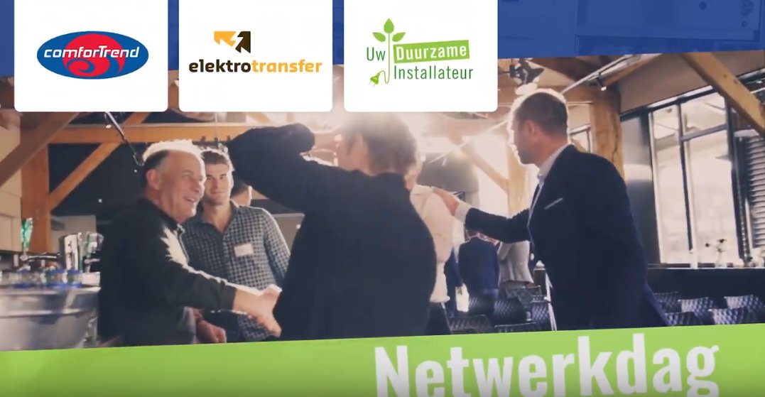 De Netwerkdag van ComforTrend, <a href="/Elektrotransfer/">Elektrotransfer</a> en Uw Duurzame Installateur was top! Wat een energie. Bekijk het leuke filmpje van die dag hier! youtu.be/I-j7dVdxgZc  #bigdata #iot #artificialintelligence #opnaar2021 #elektrificering #technischpersoneel