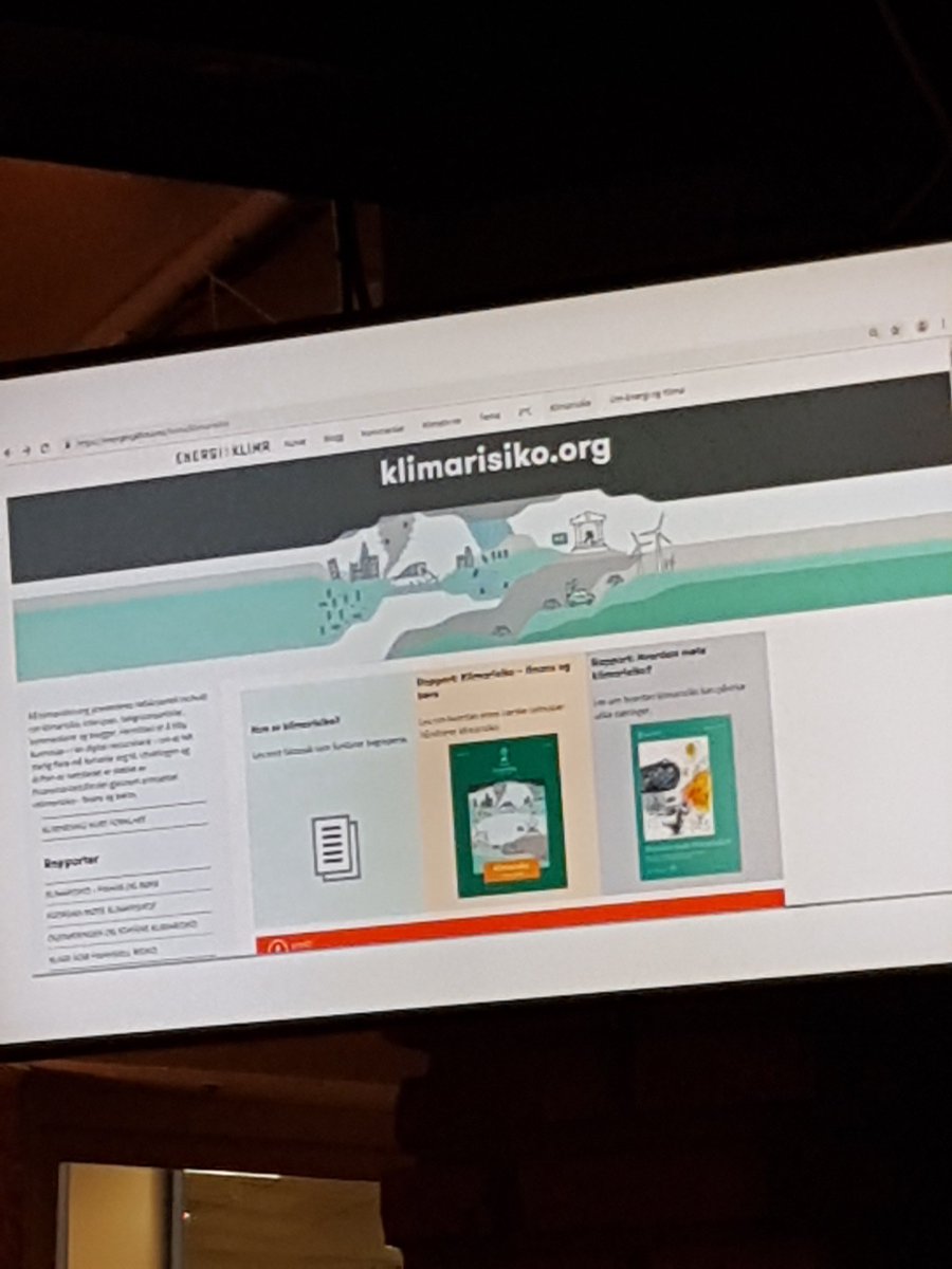 karolinehjerto's tweet photo. I dag lanserer @Klimastiftelsen en egen nettside om #klimarisiko Applauderes!! Og skal brukes flittig! https://t.co/QvfbnEVKf5