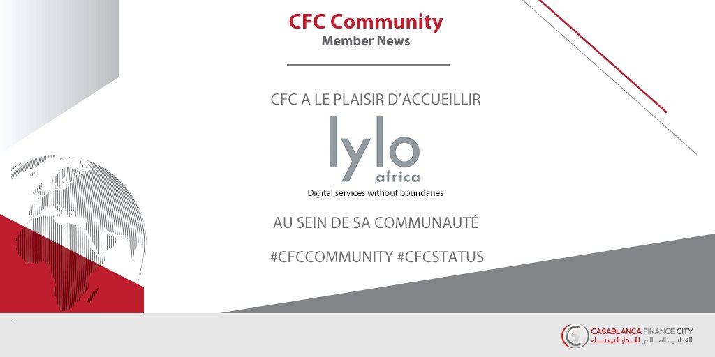 CasaFinanceCity's tweet photo. Nous avons le plaisir d'accueillir @LyloMedia au sein de notre communauté. Une société spécialisée dans le conseil en stratégie & développement média sur le continent africain.
#cfcstatus #cfccommunity https://t.co/DazmFKsdus