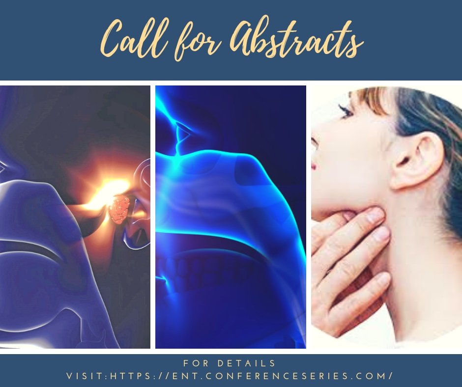 entmeet's tweet photo. Find more ENT updates on: https://t.co/vuEvCnBQ3L   
Abstract proposal call for ENT conference 2019. submit abstracts for #Ear | #Nose | #Throat | #otology | #Rhinology | #Cochlearimpant | #innerear | #nosebleeding | #Tinnitus
Grab the few speaker slots @ ENT conference 2019 https://t.co/Vi7rJIJLCH