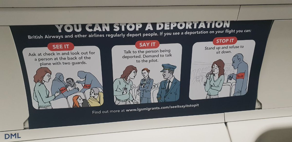 lgsmigrants's tweet image. We have hacked 100s of Tube ads across central London urging people to take action to stop deportations on commercial flights for #InternationalMigrantsDay