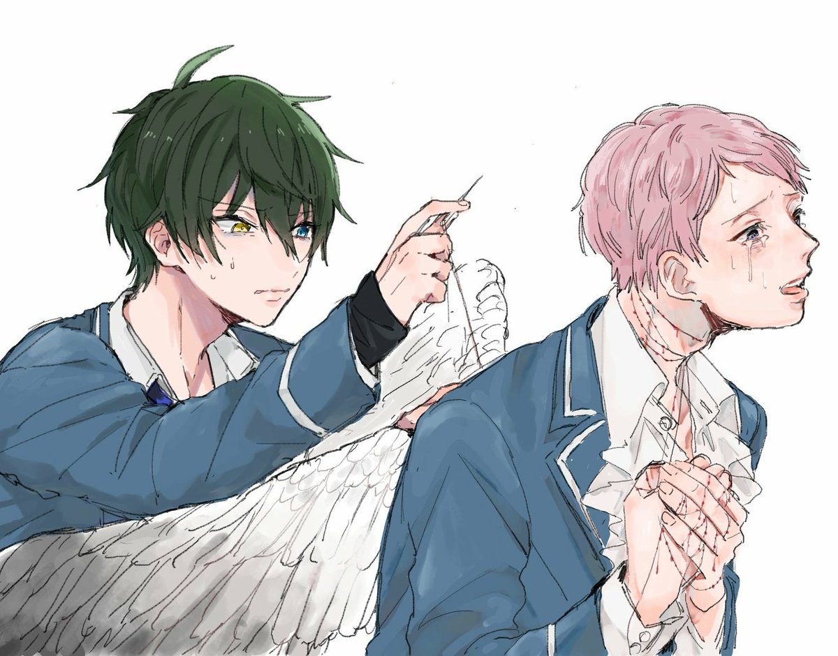 「絵チャの合作です
一般人さんのセンスがすごい。。

みか⏩じゅうま
宗⏩一般人(」|10maのイラスト