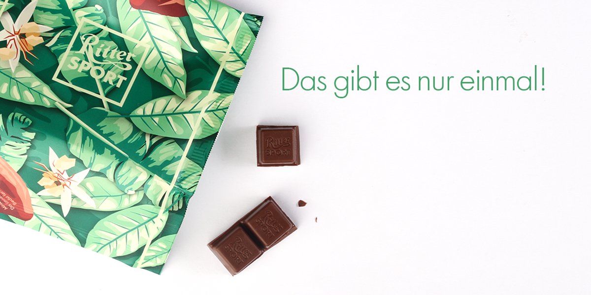 RITTER_SPORT_DE's tweet photo. Peinlich, wenn unser Faultier Don Schoko schneller wäre als du! ☝️ Nutze jetzt die letzte Chance und schnapp dir noch schnell eine Tafel unserer einzigartigen #LimitedEdition #ErsteErnte im WebShop, sie ist fast ausverkauft: https://t.co/Jorh1kzCGN https://t.co/txWDs9TzUg