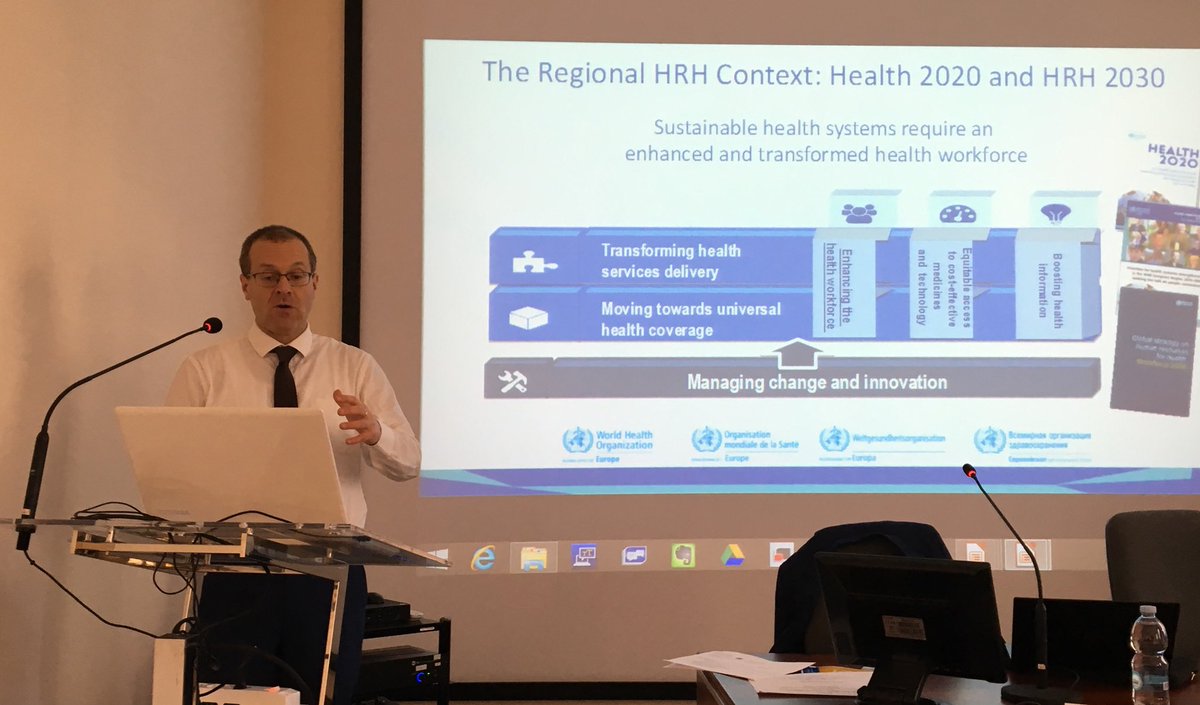natasha_azzmus's tweet photo. @hans_kluge & @frazambon kicking off 2 day intensive expert meeting on #healthworkforce in #smallstates #smallcountriesinitiative #Venice https://t.co/SQogQgqqEw