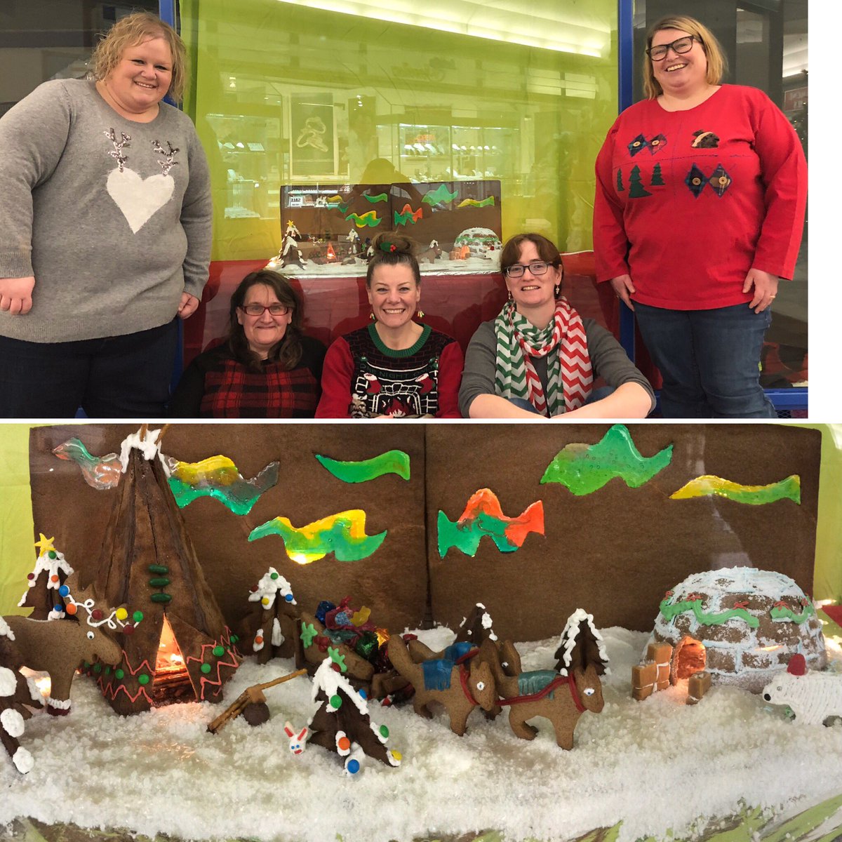 JennieRausch's tweet photo. #GingerSqueal!! It’s OFFICIAL - Canada’s Greatest Feat of Gingerbread for 2018 is CHRISTMAS AT THE TREELINE!! So pumped for #FoodRescueYellowknife! Grateful to all who supported @EngineersCanada’s #FeatsOfGingerbread competition by voting/donating/spreading the word! https://t.co/falkBR9aN8