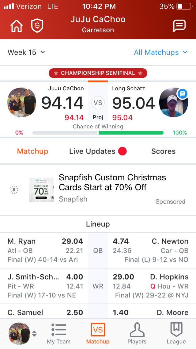 TheCBuck2's tweet photo. I was just kidding today when I texted to @chrislongsd that I actually had a chance... #Seriously #LessThanAPoint #YouTease https://t.co/fDnQA6BkR8