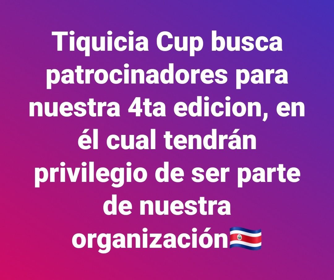 Tiquicia Cup 🔥🏆🇨🇷 tweet media