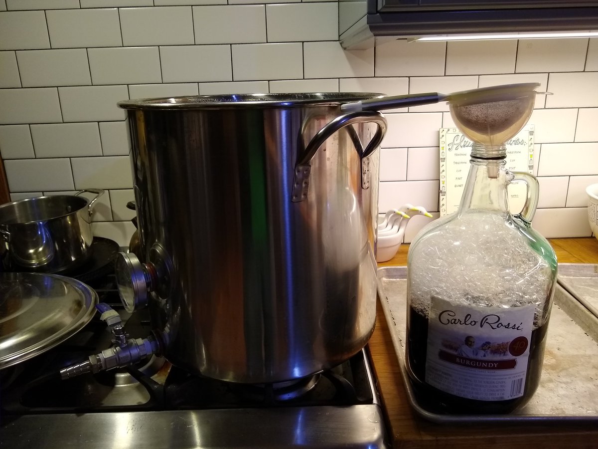 Washed and sanitized the original Carlo bottles using good 'ol Star San.