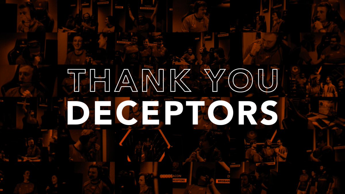 BNEDeceptors's tweet photo. .@GfinityAU S2 may not have been outstanding for everyone in the Deceptors, but throughout these 7 weeks we've gone through rollercoasters of emotions while watching everyone play, and supporting each other throughout. You made this season extremely enjoyable for us.

#QLDWIN https://t.co/lpT7qtfVKD