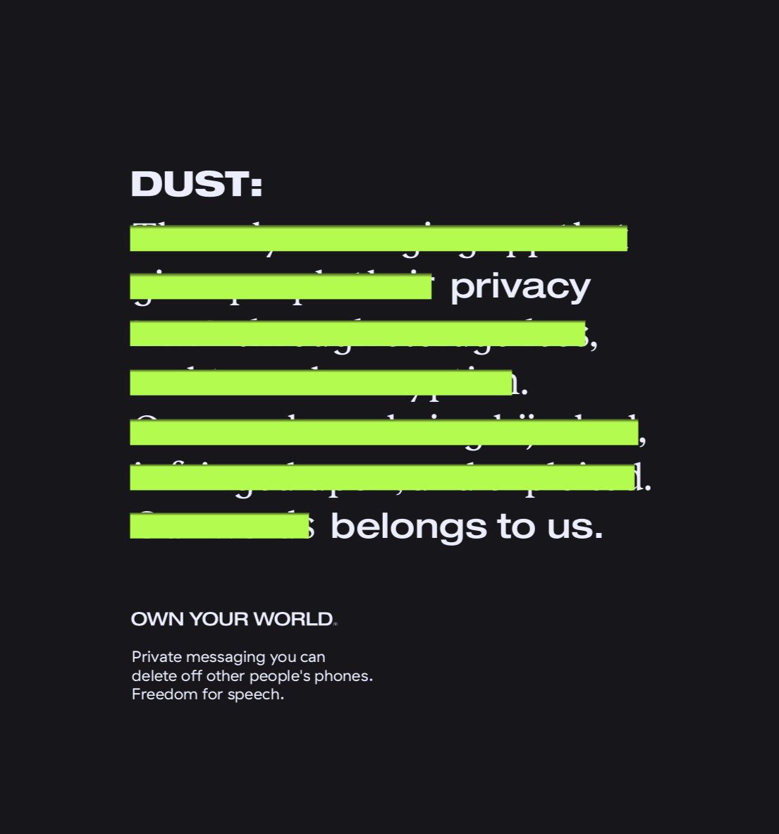 Dust App tweet media