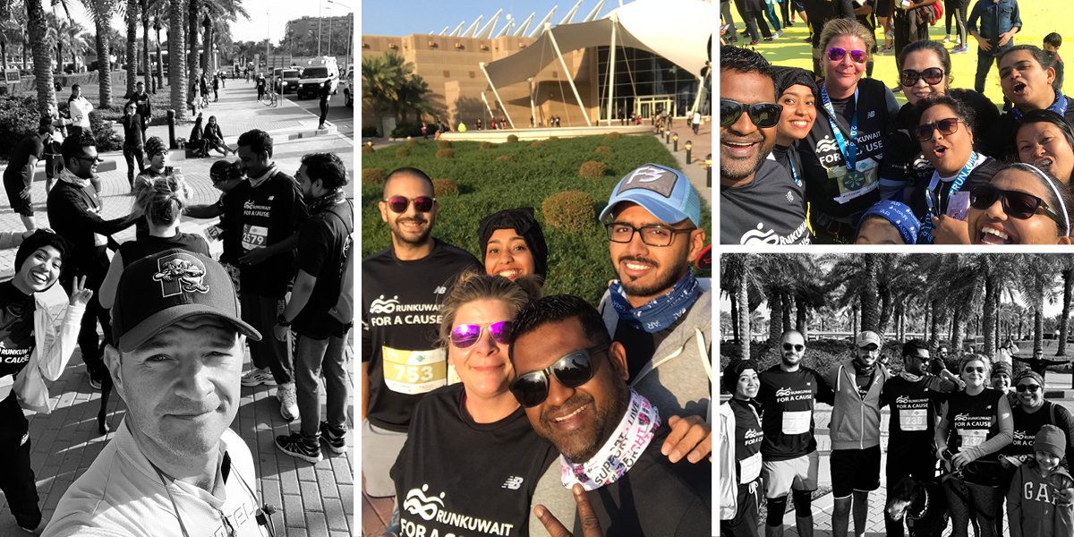 keo_group's tweet photo. On Saturday, #KEO staff took part in the annual #RunKuwait 5K and 10K charity run. Now in its 8th year, the event is sponsored by Fawzia Sultan Healthcare Network to help children with disabilities or who do not have access to appropriate healthcare. Way to #goKEO! https://t.co/wKEHCNq9rg