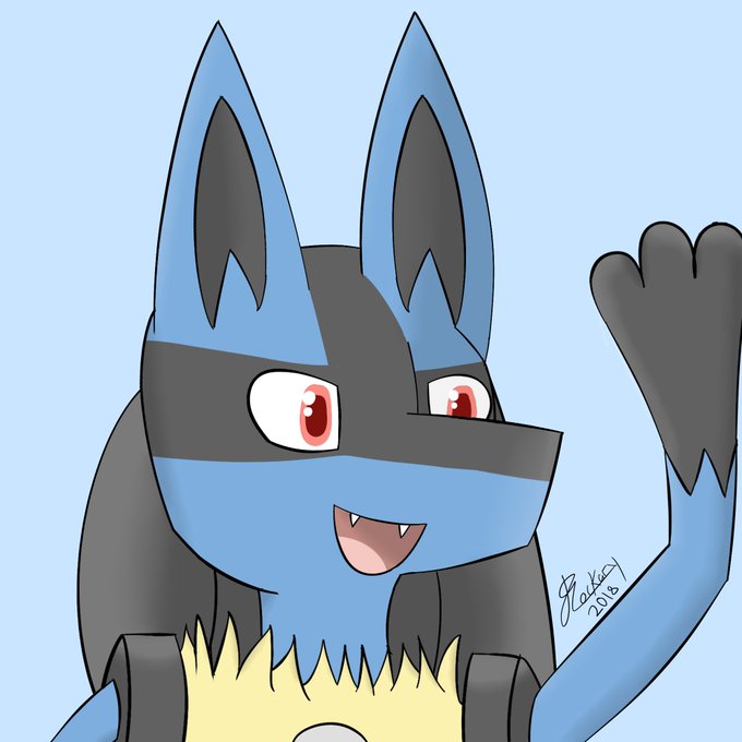 🧠KAIJUINU🧪 on X: by modifying a lucario sprite i've made a pokemon sprite  of my fursona complete with shiny version!  / X