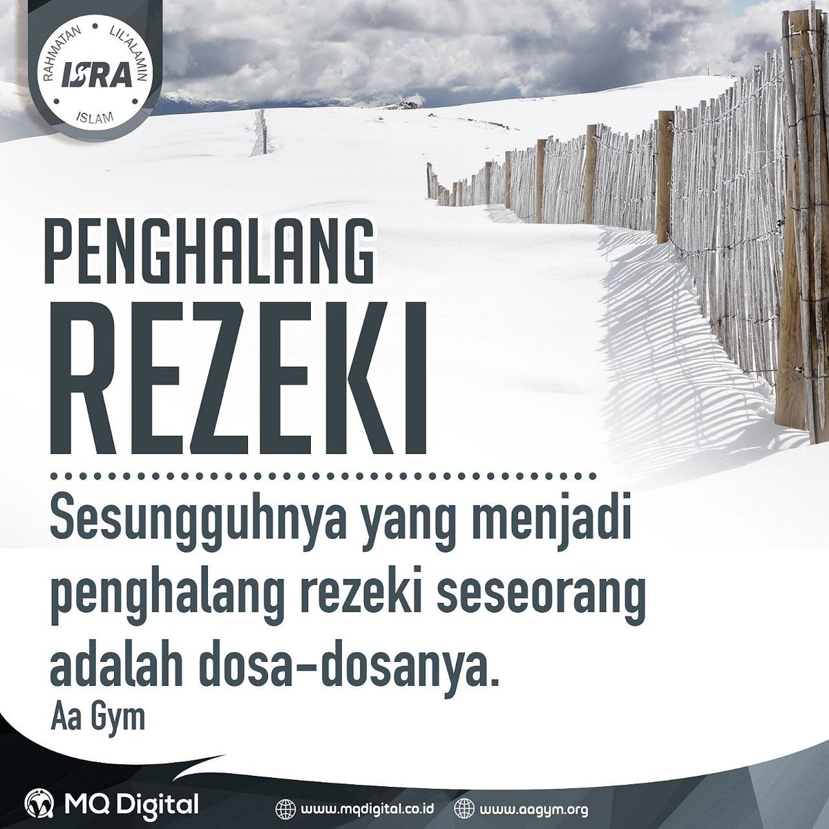 aagym's tweet photo. Ketika kita merasa bahwa rezeki kita susah, maka yang harus segera kita lakukan adalah memeriksa ke dalam diri kita. Karena sesungguhnya yang menjadi penghalang bertemunya kita dengan rezeki adalah dosa-dosa kita. https://t.co/RtEZksJO4P