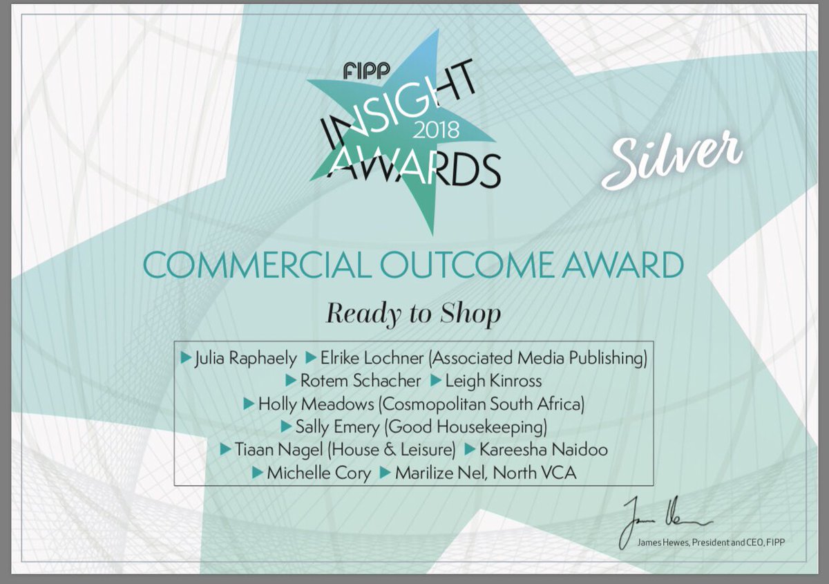 julia_raphaely's tweet image. A Silver win in the FIPP INSIGHTS awards /Commercial Outcome last week. Well done to our Ready to Shop team! #ContentToCommerce #magazinemedia #innovation #reinvention