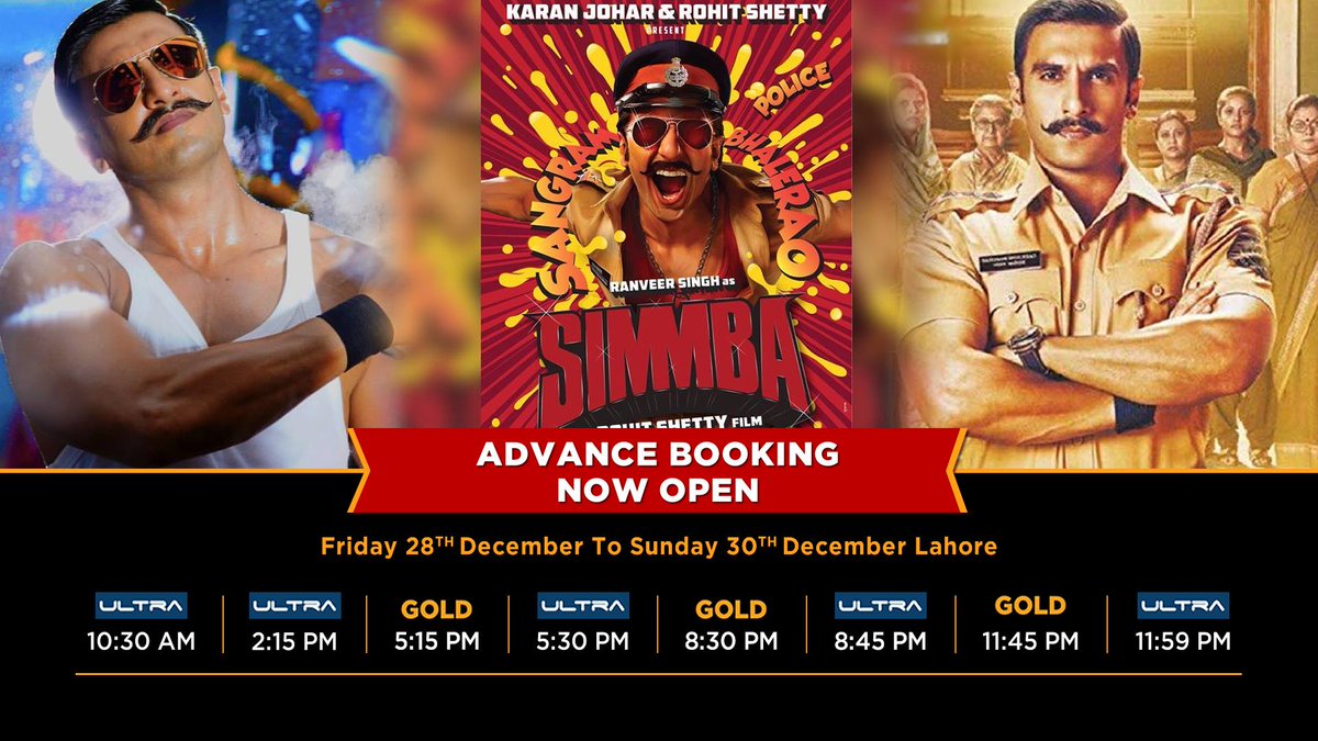 universalcinema's tweet photo. ADVANCE BOOKING for SIMBA is NOW OPEN !

Movie releasing on Friday 28th December at Universal Cinemas

#Universalcinemas #Simba #Emporiummall #Multan https://t.co/Gh7YKYBfGI