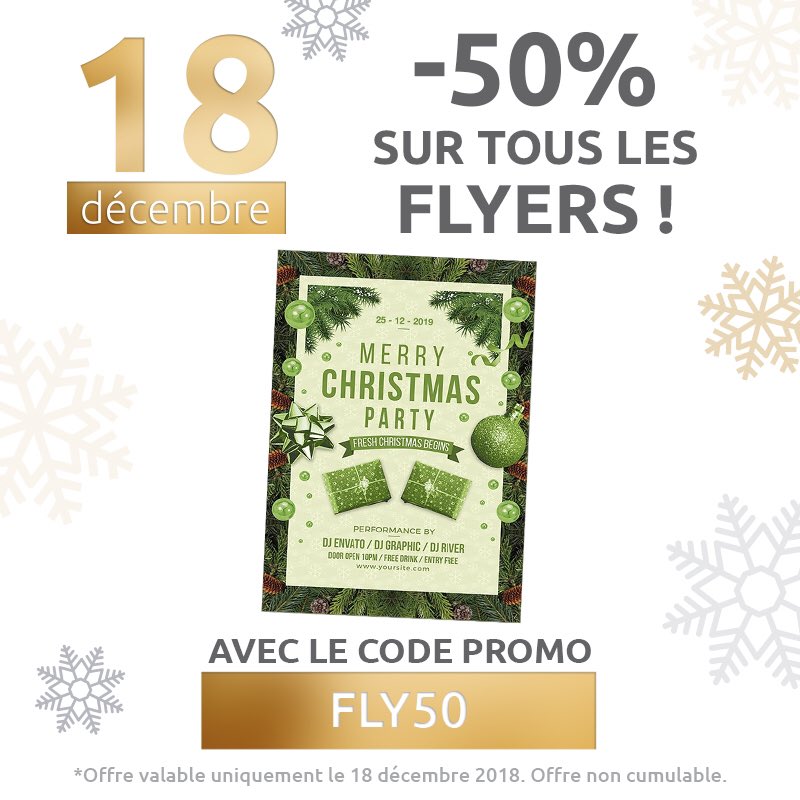 COMOPRINT's tweet image. OFFRE DE DINGUE ! Profitez de 50% de réduction sur les flyers ! Venez sur comoprint.com et rentrez le code promo FLY50 pour économiser un max ! 🔥🎁😱
.
#flyer #prospectus #flyers #photo #avent #calendrier #Noël #decembre #December #offre #promo #promotion #remise