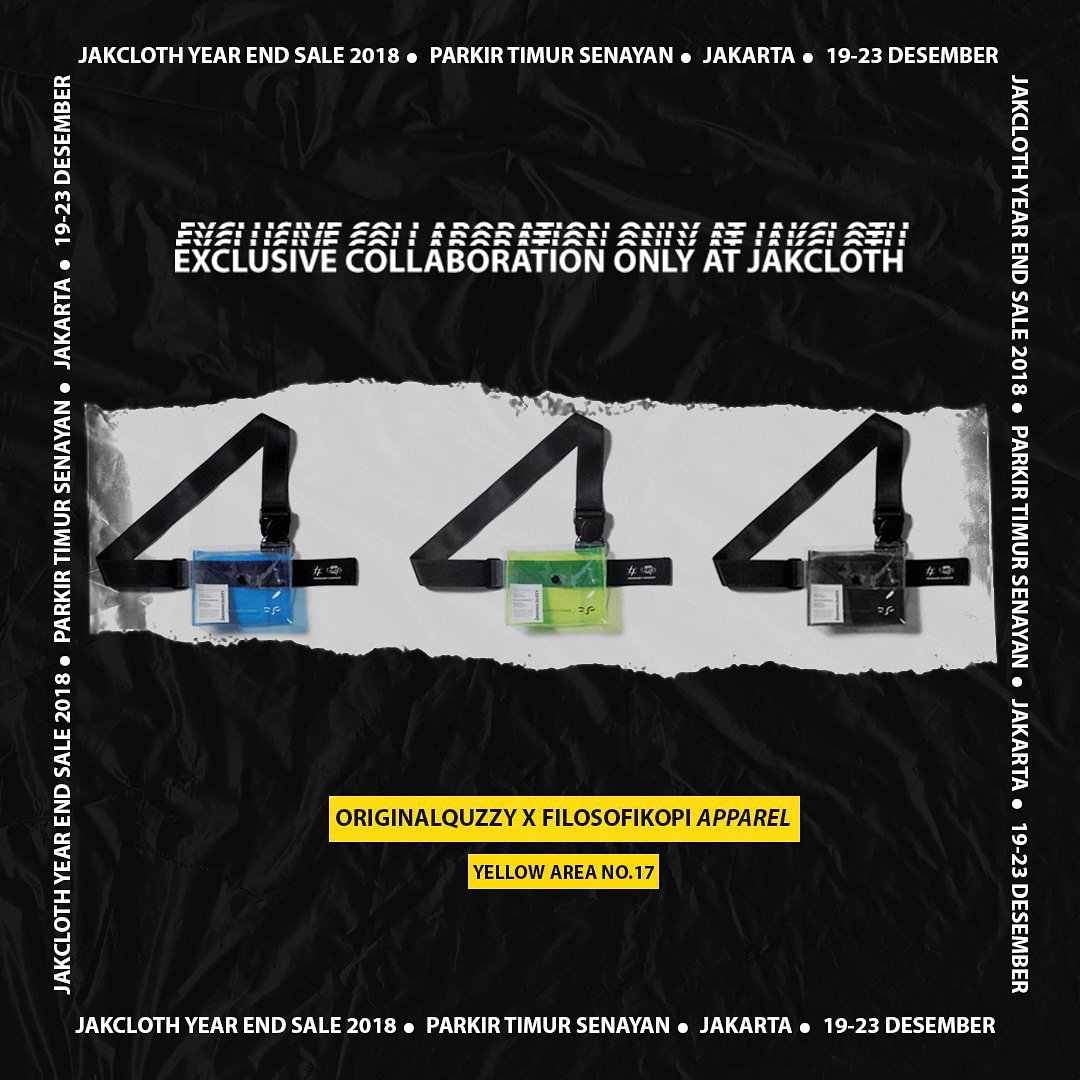 filosofidiskopi's tweet photo. FILOSOFI KOPI APPAREL akan hadir di
Jakcloth Year End Sale 2018!
Pastikan kamu datang dan jangan sampai ketinggalan!
Sampai berjumpa!
#filkopcatalog
#jackloth
#yearendsale2018 https://t.co/QZKQQSNfw1