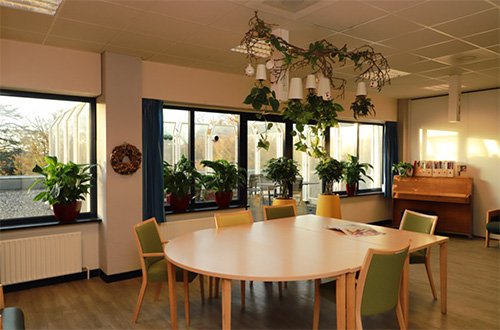 In november heeft de afdeling geriatrie van Tergooi Blaricum een groene 'make-over' gehad. De vergroening omvat onder meer twee grote plantenwanden, twee moswanden, en vele grote en kleine planten. #groeneziekenhuizen #healingenvironment #ivn Lees meer op: ivn.nl/groeneziekenhu…
