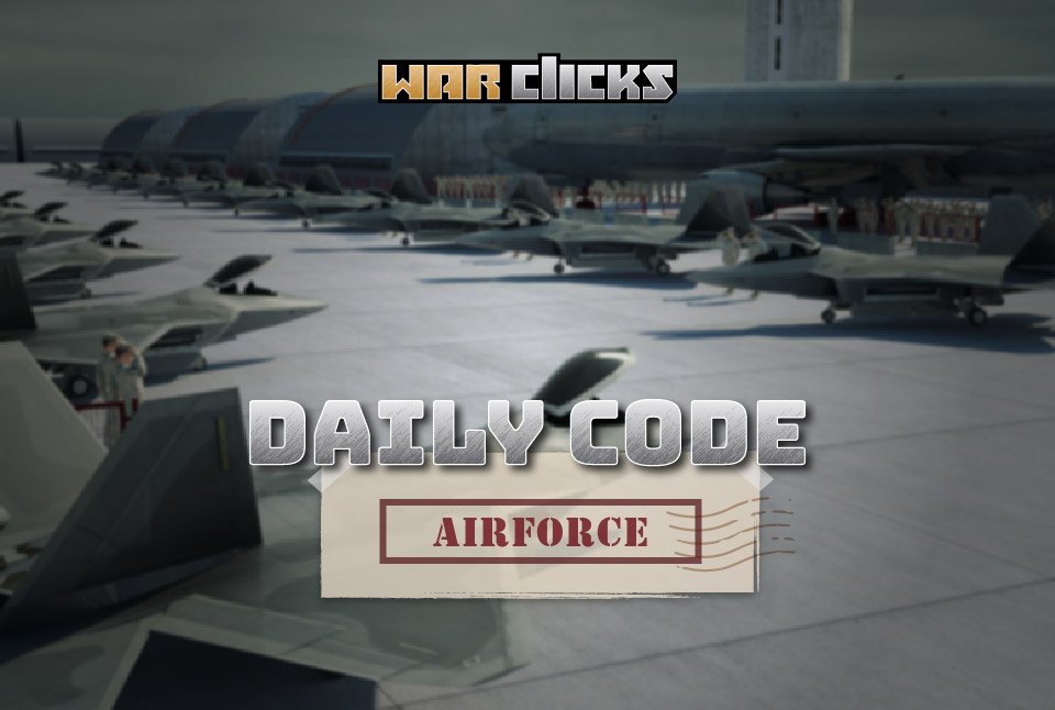 WarClicksGame's tweet photo. Upgrade AirForces (+Land and Sea) to its fullest potential. This will grant you huge benefits in weekly #competitions! 😉 Today's code/reward: AIRFORCE
#Rankings #GamesWithRankings #GameRankings #Compete #PlayerCompetition https://t.co/okjOpDWFzO