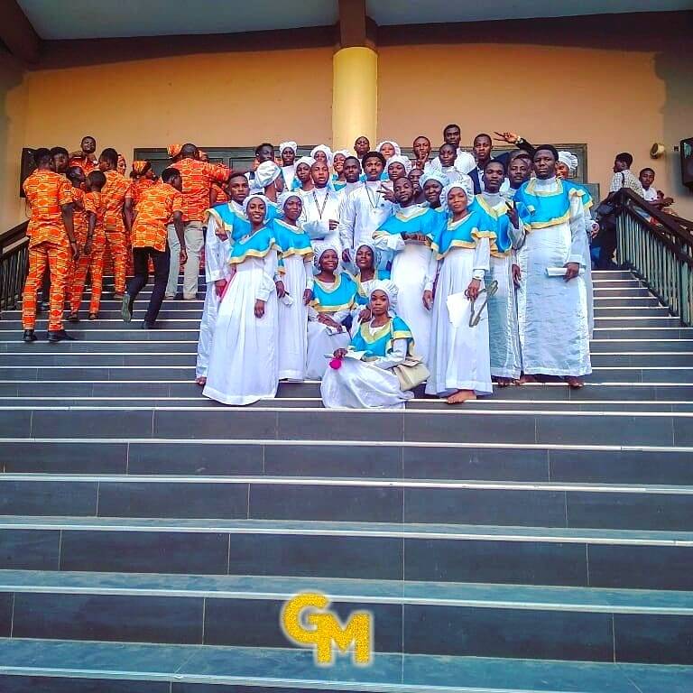WeInTheCCC's tweet photo. Interdenominational walls are broken, God is ONE!  I'M PROUDLY CELESTIAN ANYWHERE ANYTIME.... Only If the world knew that we also serve same Jehovah through Jesus Christ. 
CCC @holycrossredemptionparish1 PERFORMING AT ST. DENIS CATHOLIC CHURCH AKOKA LAGOS. #weintheccc #nigeria https://t.co/1HzB8xukv6