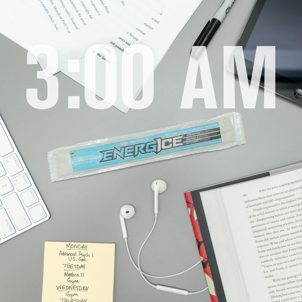 Energice keeps the ideas and the studying going.