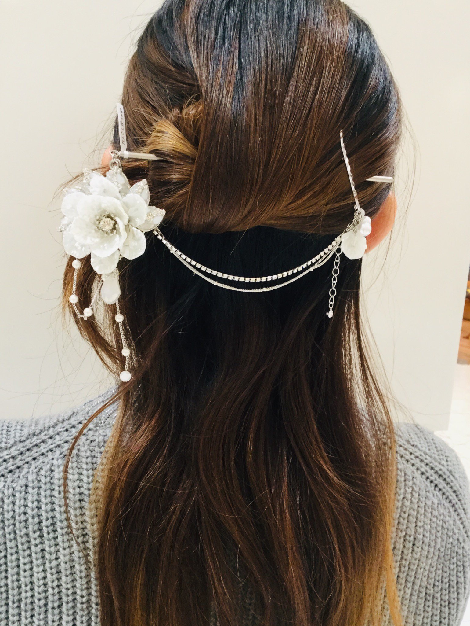 直営店に限定 冬季限定 wargo かんざし屋 かんざし 簪 リース クリスマス 雪だるま ヘアアクセサリー