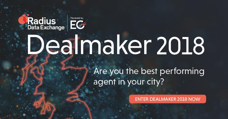 Estates_Gazette's tweet photo. In February 2019, we will be presenting the first Radius Data Exchange Dealmaker of the Year to the best performing agent for major cities across the UK. Are you the number one agent in your city? Enter Dealmaker 2018 now: https://t.co/TZtxCbTffm https://t.co/b6vX7l1a03