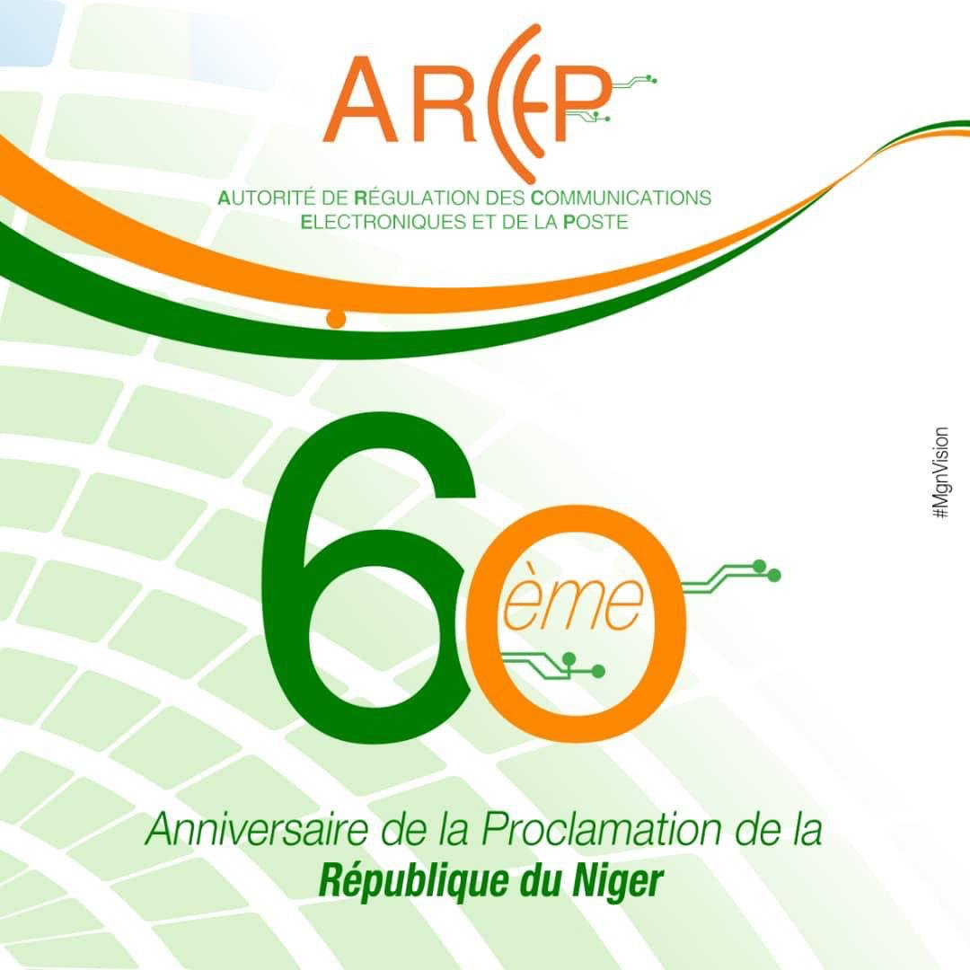 Vive la nation, Vive la patrie, Vive le Niger, @ARCEPNiger vous souhaite une bonne fête de la république 🇳🇪