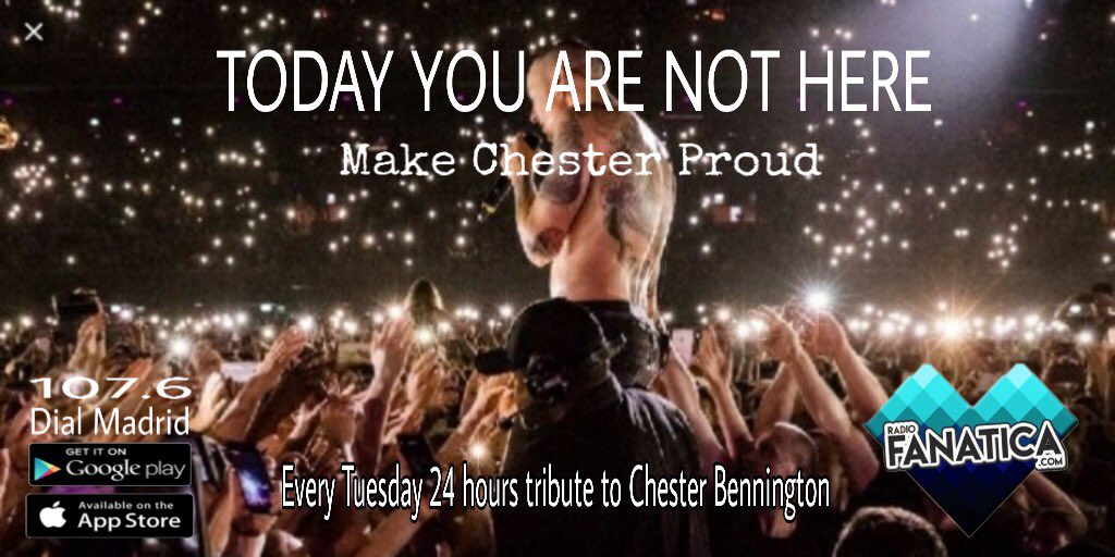 radiofanatica_'s tweet photo. 🔵We are #OnAir🔵
    24 h with @ChesterBe 

Loving his beautiful smile, his energy, his charm, his politeness &amp; charisma 

#MakeChesterProud 

Our best tribute to the best #ChesterBennington 

Join us ▶️https://t.co/7CsRqrYTb3 
121 countries #online 

With @CarlosJRubiofm https://t.co/qTg6GCFMCR