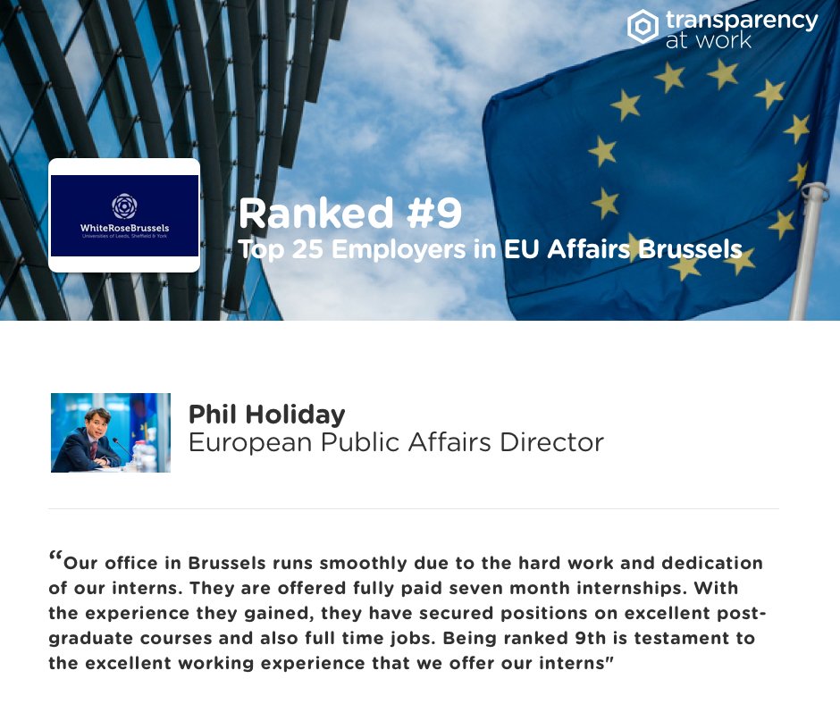 InternsGoPro's tweet photo. 🏅 @WhiteRoseBxl is 9th in the #BrusselsRanking featuring top rated employers in town!
How do they do it ⁉️ #qualityInternships
__
📝 You too, rate your job experience on https://t.co/87B1UNJ8ZR : encourage good practices & bring more transparency to the job market ✅ https://t.co/iPvsQHagZp