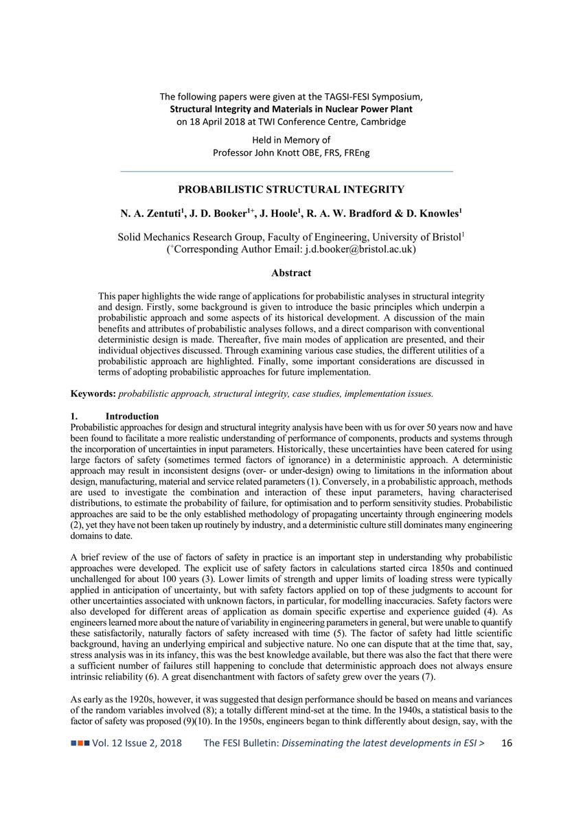UKFESI's tweet image. 1. Christmas is just around the corner and we have an early present for you! Here's an amazing article on #Probabilistic #Structual #Integrity.