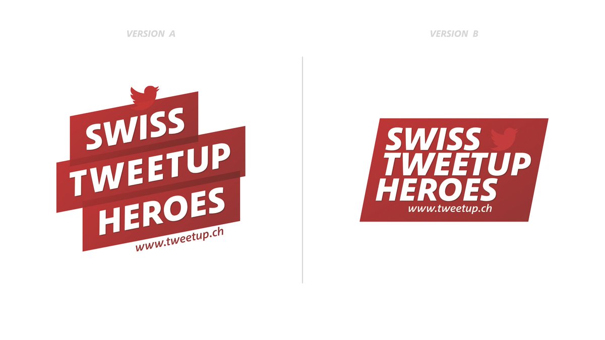 Nächstes Jahr wird aus #tweetupZH zu #tweetupCH sonst ändert sich nichts. Wir haben schon mal das Logo neu gemacht. Welche Variante gefällt euch besser? A oder B? Danke für's abstimmen und #RTplease cc/ <a href="/tweetupCH/">Tweetup Switzerland</a>