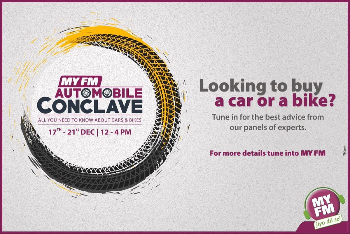 myrjpalak's tweet photo. Thinking of buying new car ?? 
Than tune in 94.3 MYFM
#jiyodilse #myfm #autoconclave #16always #rjpalak #myrjpalak #radio #radiolife #radioworld #rjlife #rjing https://t.co/wfJNnnqiLa
