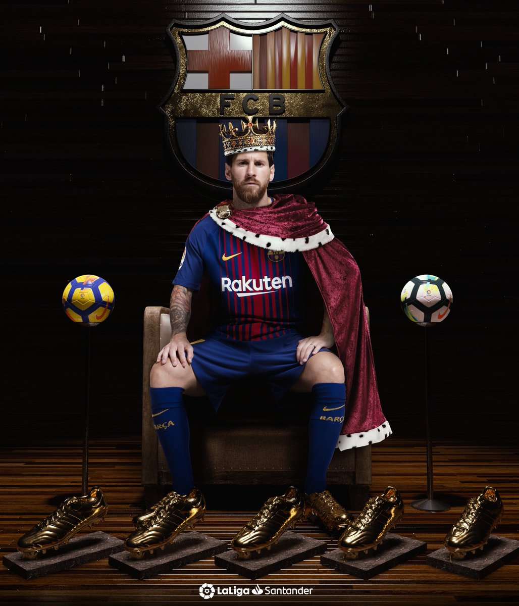 👑 ¡Su majestad REY DEL GOL! 👑
👟🥇 2009-10
👟🥇 2011-12
👟🥇 2012-13
👟🥇 2016-17
👟🥇 2017-18
¡Messi gana su quinta BOTA DE ORO y se convierte en el futbolista que más veces ha conquistado este trofeo! 🔝⚽