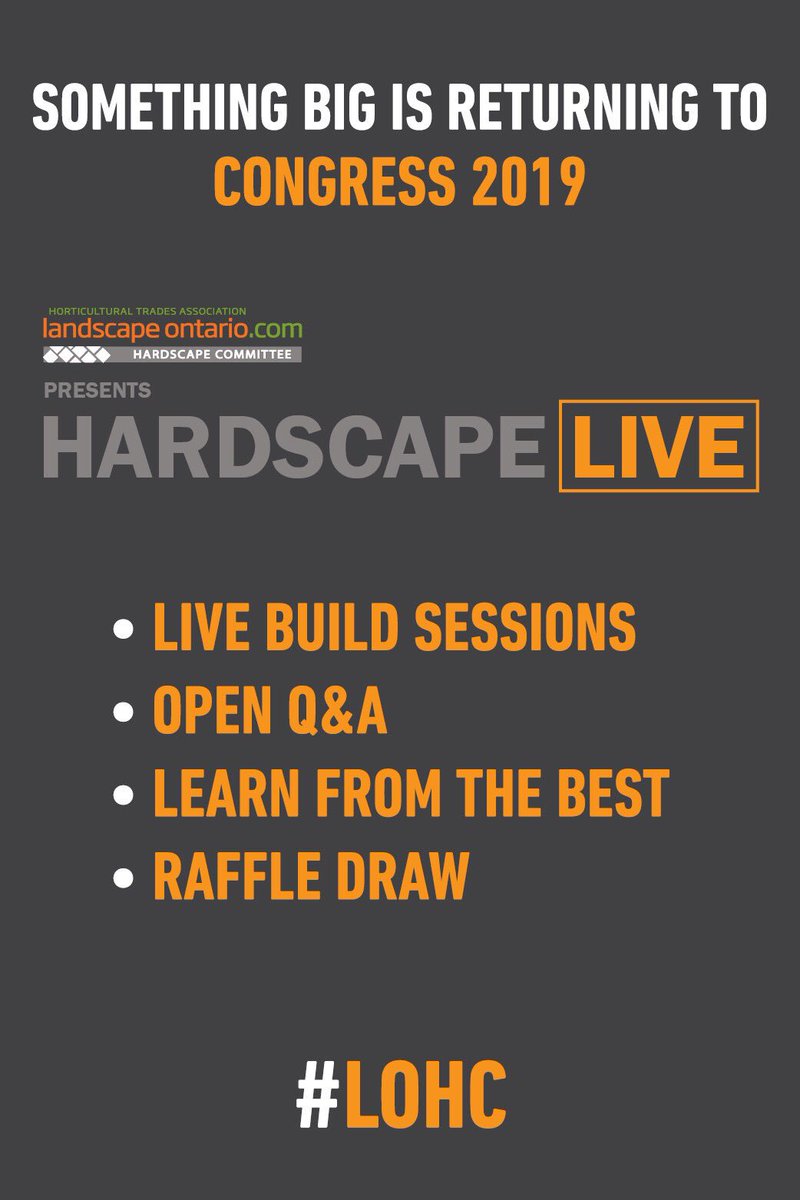 LOhardscape's tweet photo. Don’t forget to register today for #HardscapeLIVE at #LOCongress from Jan 8-10! Speak with industry professionals & learn from the experts! @Frank_Bourque https://t.co/unV4Faevdy