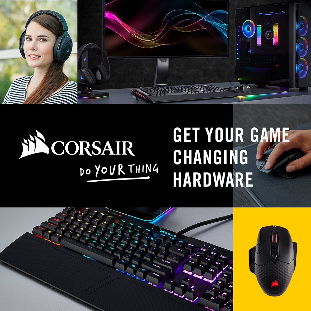 As Gamers we all have our own geeky style - whether it be a full on red system 🔥 or a RGB "puking-rainbows-of-awesomeness" rig 🌈. With over 230 <a href="/CORSAIR/">CORSAIR</a> items available at <a href="/Evetech/">EVETECH</a> we give you the freedom to Do YOUR thing!

Available at Evetech: goo.gl/N1BVd1
