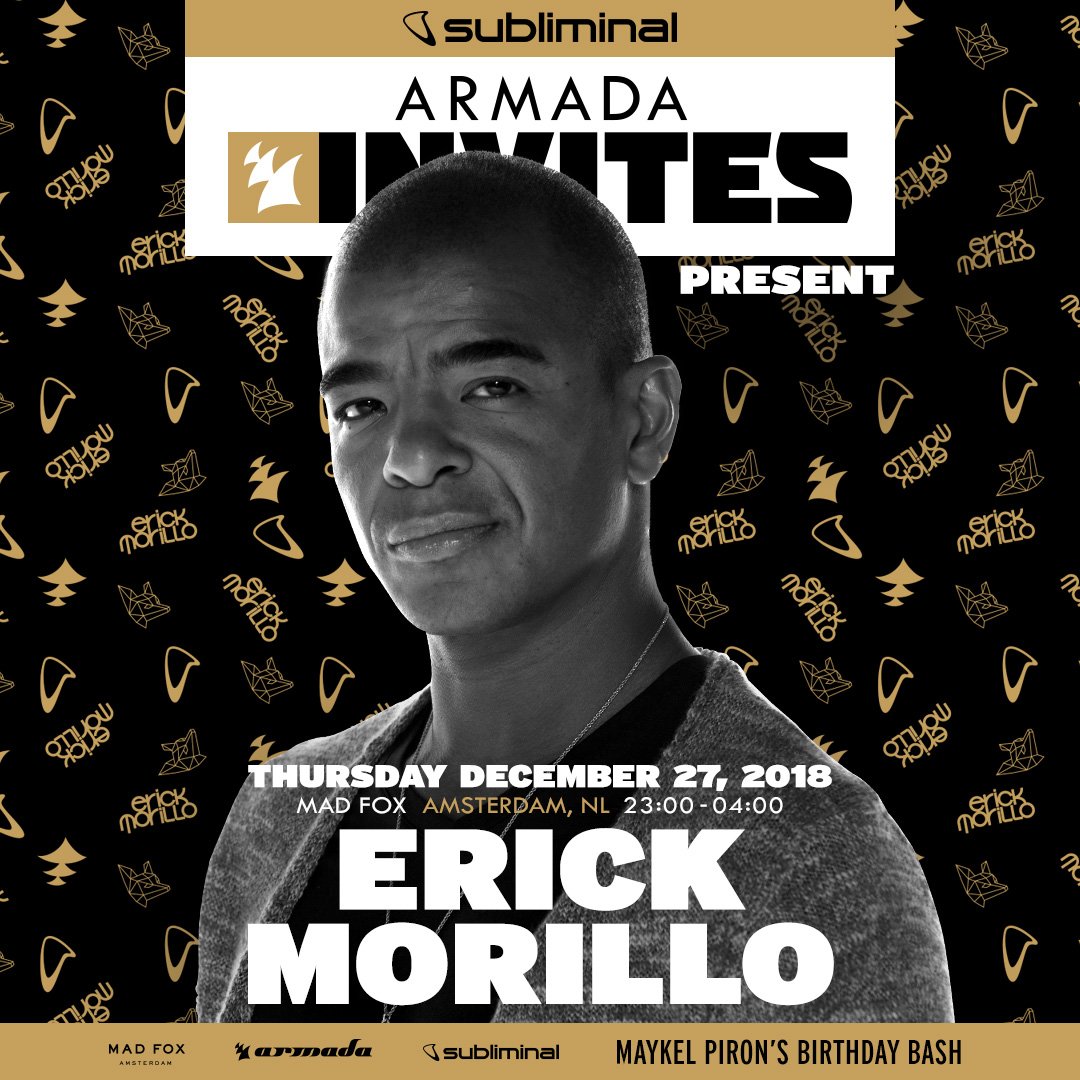 .<a href="/ErickMorillo/">Erick Morillo</a> will be at the helm of #MadFox during <a href="/MaykelArmada/">Maykel Piron</a>'s Birthday Bash! 🔥 Join us: facebook.com/events/2848183…