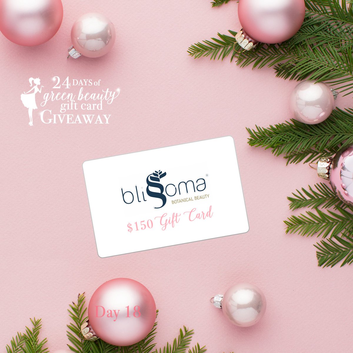 **Today 12/18 ONLY** you can enter to win a $150 gift card from <a href="/TheGlamorganicG/">Glamorganic Goddess</a> and Blissoma. 🤗 Head to her Instagram post that looks like this image and follow the instructions for your chance to win.  Happy Holidays!🎀 instagram.com/p/BrhBgtSAYzF/