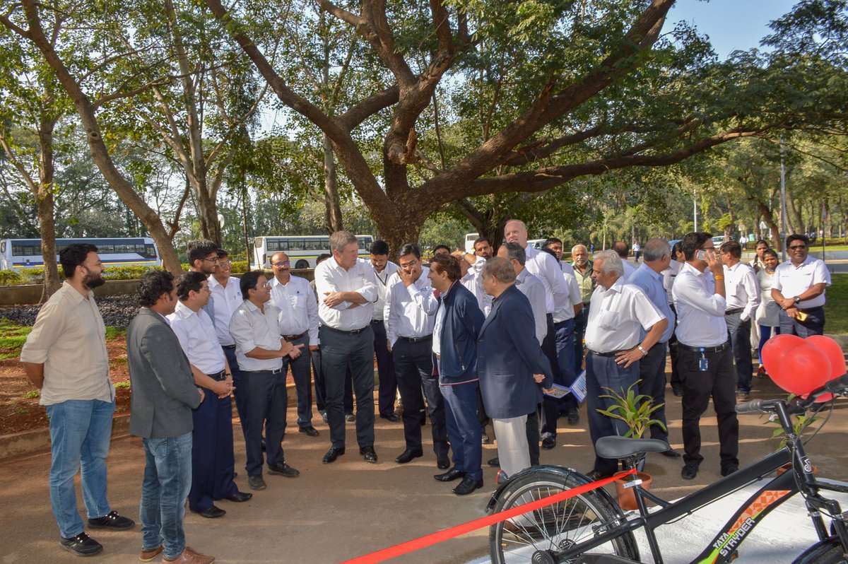 tiltbike's tweet photo. No more waiting for shuttle buses. No more endless walks. People of Tata Motors, the wait is over! πβ¨
We were delighted to have Mr. Guenter Butschek, CEO & MD of @TataMotors inaugurate the first phase of Tilt at the Pune Pimpri Plant.
Grab a bike! https://t.co/nmrHu42KVJ π² https://t.co/1cp4BWDn89