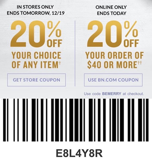 Funkofinderz On Twitter Coupon Barnes Noble 20 Off Your