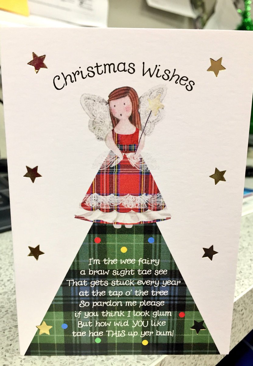 MelBenson111's tweet photo. Love #WeeWishes cards! 
Secret 🎅 knows...although a little rude!! 👀🧚‍♀️ 
#ScottishLingo 
Thanks @ala_nicola x https://t.co/rNc9ezFJxe
