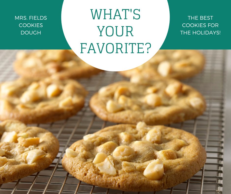 Today is a great day to bake up your Mrs. Fields cookie dough!  🍪 🍪 What is your favorite kind of cookies? #joecorbis #mrsfields #cookies