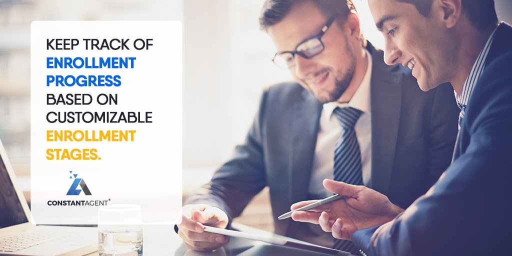 ConstantAgent's tweet photo. Keep Track of Enrollment Progress based on customizable Enrollment Stages!! 
#ConstantAgentCRM #CloudComputing 
https://t.co/0W5wS9v6Yp https://t.co/CDYpYM55TW