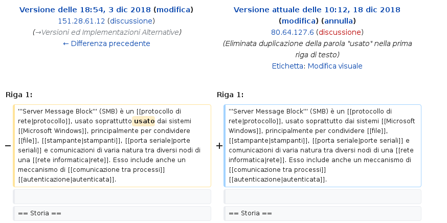 ItaGovEdits's tweet photo. #Camera dei Deputati edita Anonimamente #Wikipedia 'Server Message Block' https://t.co/RKo2nAxY62 https://t.co/H7GNZdYC8M