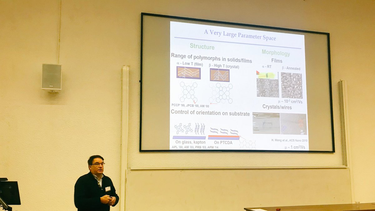 bluebananna's tweet photo. Kicking off day 2 of #SSCG2018 with a keynote by Prof Nick Harrison from @imperialcollege talking about molecular electronics β‘οΈπ₯π #electronics #spintronics #solidstate https://t.co/z897VTuVmF