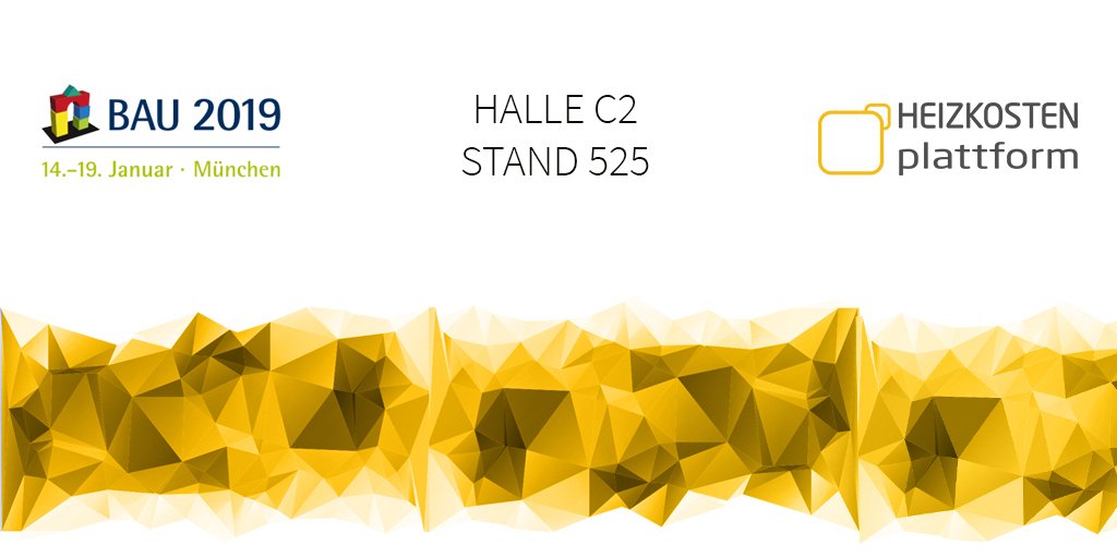 HPlattform's tweet photo. Zusammen mit der @ZPlattform und @zaehlerplattfrm sind wir vom 14.-19.01.2019 auf der #Bau2019 in München. 
Besucht uns in Halle C2 Stand 525. Wir freuen uns auf euren Besuch. https://t.co/rfS6jGzS3p