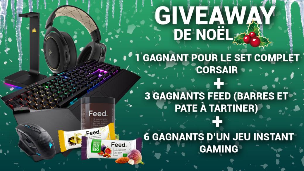 Le gros Giveaway de Noël ! <a href="/CORSAIRFRA/">CORSAIR France</a> qui régale avec plus de 500€ de périphérique à gagner ! Des jeux <a href="/InstantGamingFR/">Instant Gaming</a> et des packs <a href="/feed/">Feed.</a> également !

Pour participer c'est ici : bit.ly/2SWPqtE