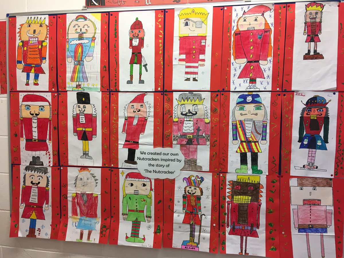 stmarysttown's tweet photo. Lovely festive Art completed by 4th Class #TheNutcracker https://t.co/6eVRnzcNMe